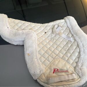 White Quilted Kids Saddle Pad